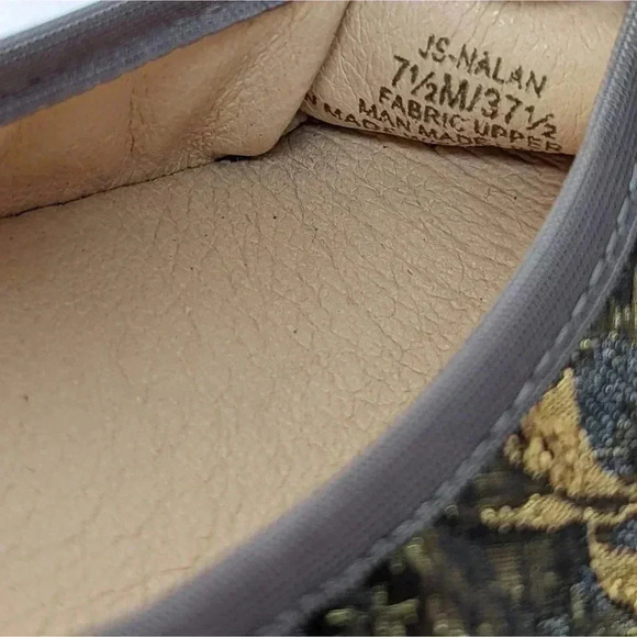 Jessica Simpson Nolan Bow Shimmery Gold Floral Ballet Flats - 7.5 - Picture 9 of 10